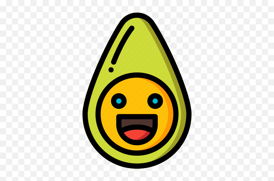 Avacado Avocado Food Fruit Happy - Happy Emoji,Avocado Emoticon