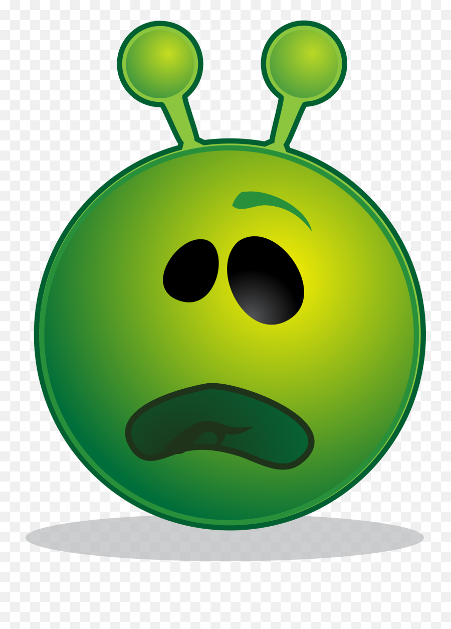 Unhappy Alien Emoticon As An Illustration - Free Download Of Alien Emoji,Smiley Emoji