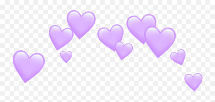 Purle Purplehearts Purpleheart Hearts - Heart Emoji Transparent Blue,Purple H Eart Emoji
