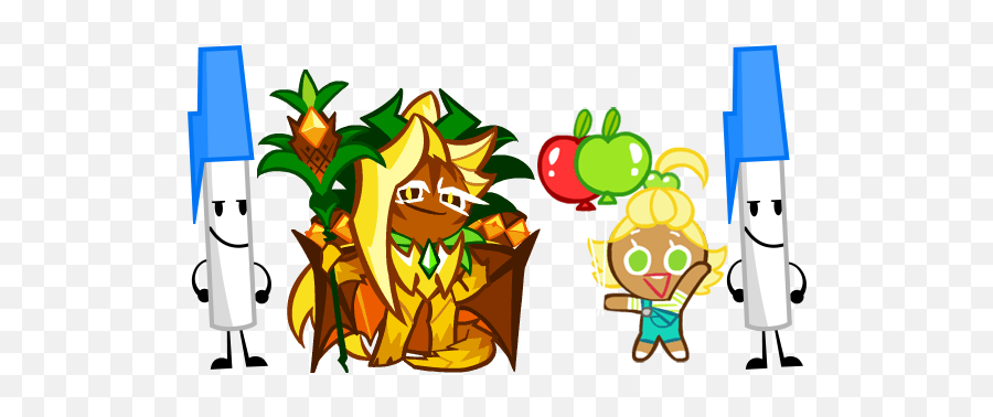 Only Bfdi And Cookie Run Fans Will - Ananas Dragon Cookie Emoji,Pineappleapple Emoji