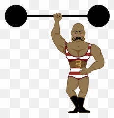 Circus Cutouts - Strong Man Transparent Emoji,Strong Man Emoji Art