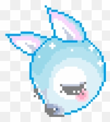Anime Pixel Art - Blue Kawaii Pixel Transparent Emoji,Sigh Emoji Discord