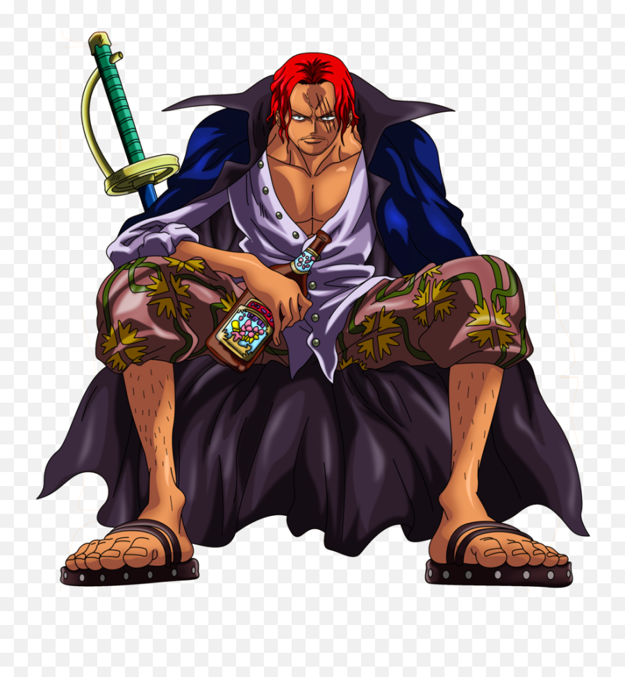 One Piece - Shanks One Piece Vector Emoji,One Piece Anime Emojis