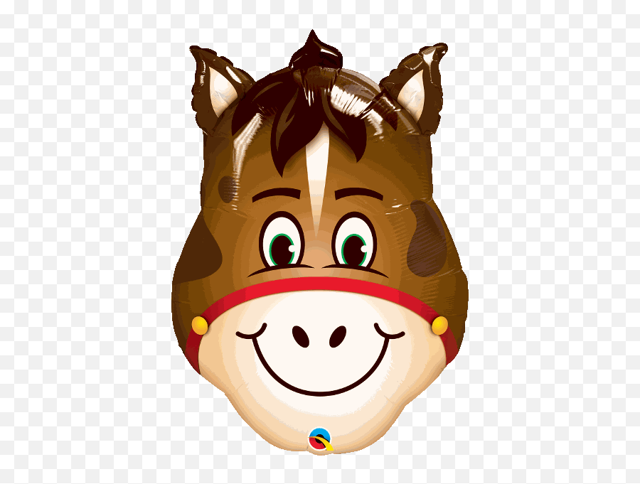 Supershape Hilarious Horse 32 Balloon - Horse Qualatex Balloon Emoji,Lumberjack Emojis