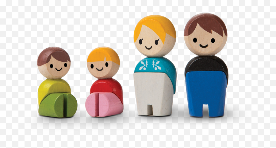 Family White - Plan Toys Family Emoji,Children Of The Whales No Emotion