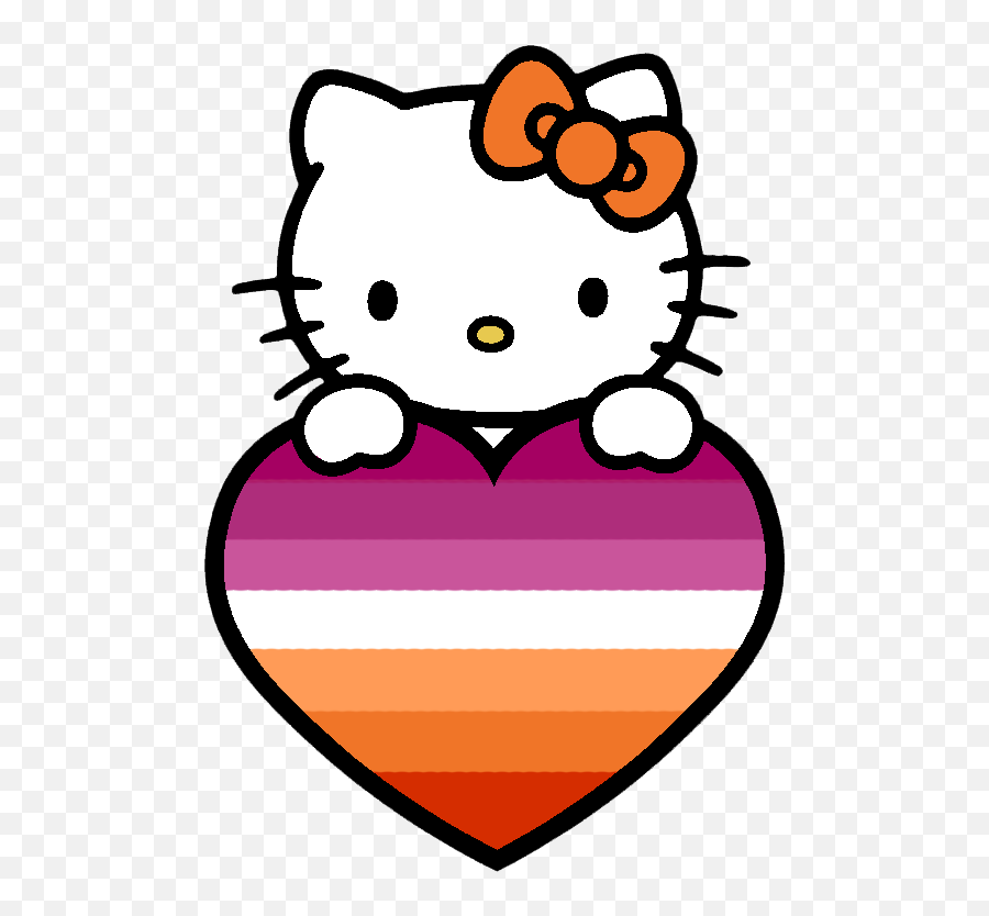 Pin - Hello Kitty Gay Pride Emoji,Butch Lesbian Emojis