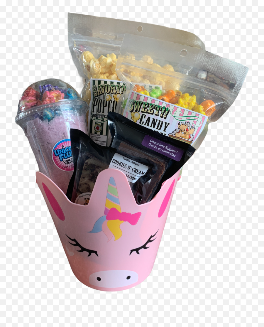 Pink Unicorn Easter Basket - Party Supply Emoji,Unicorn Emoji Grande