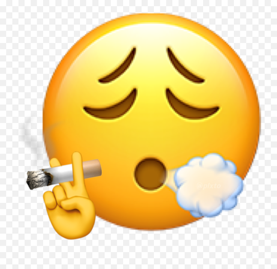 Discover Trending Smoking Weed Stickers Picsart - Iphone Emojis,Smoking Emoticon Gif