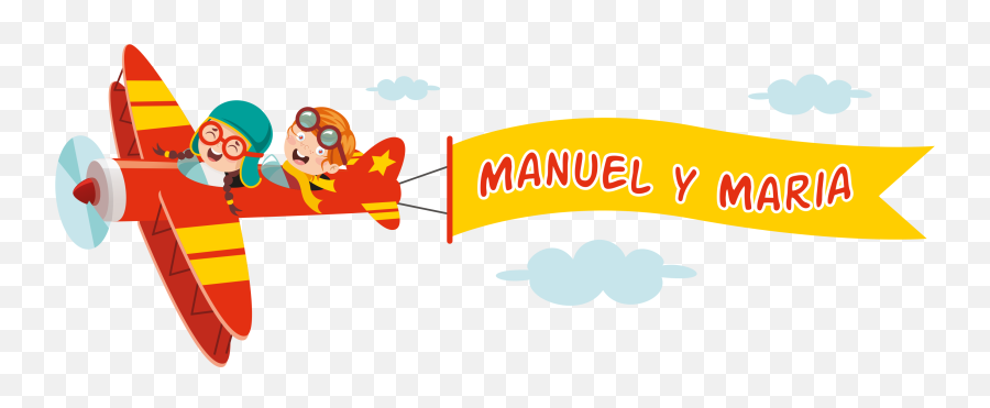 Happy Kid Flying Name Illustration Wall Art - Airplane Emoji,Bathtub Emojis Placematt