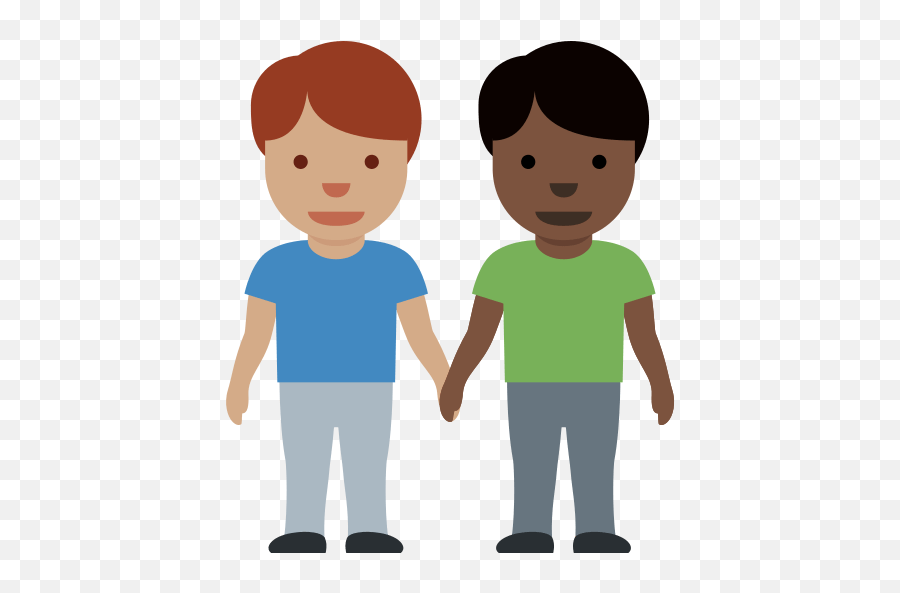 Two Men Shaking Hands With Medium Skin - Girl And Man Holding Hands Emoji,Mustache Emoticon Twitter