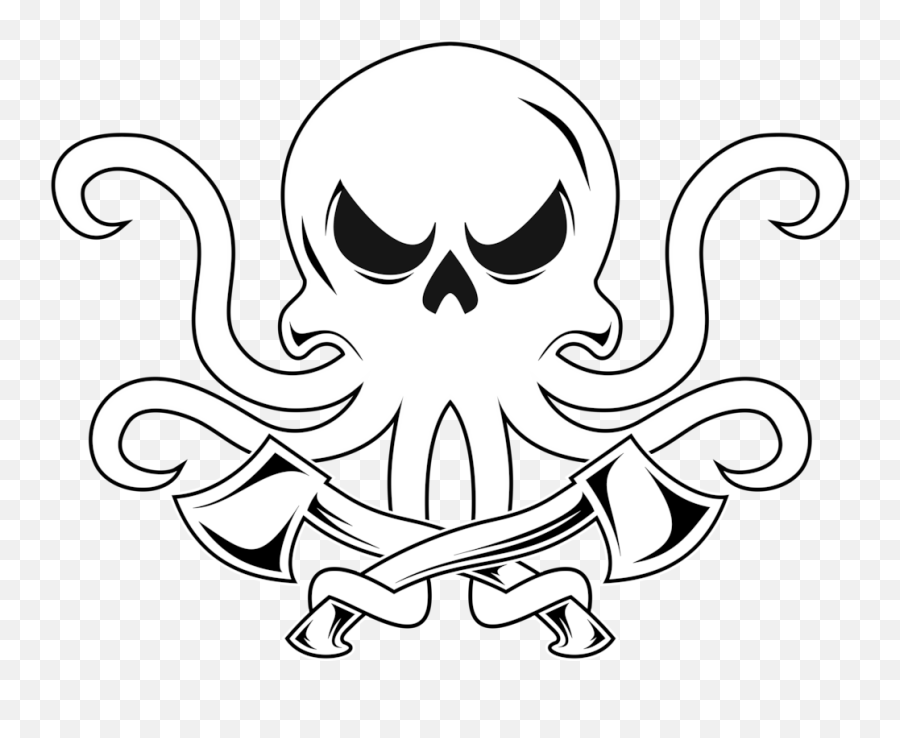Kraken Axes Logo Skull Only Lo Res Rev0 - Logo Kraken Skull Emoji,Kraken Emoji