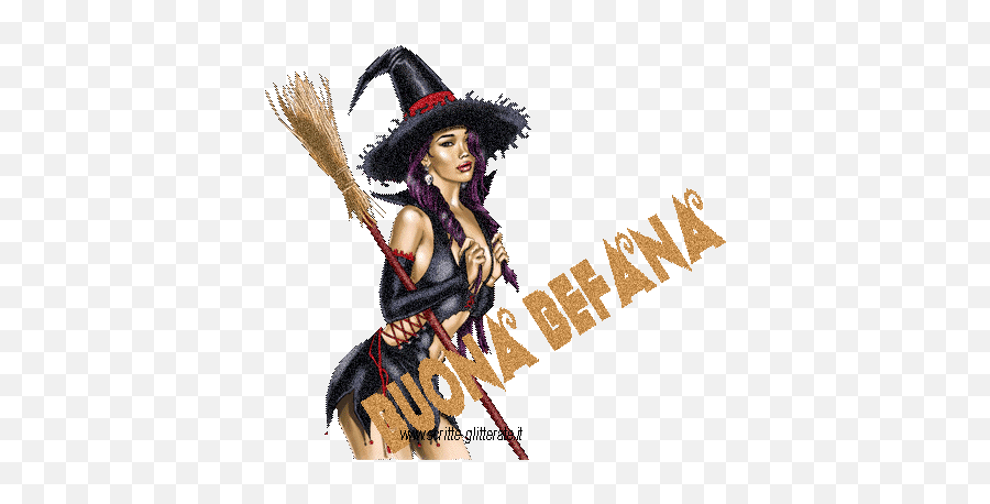 Pin - Befana Bella Emoji,Emoticon Witch And Cauldron Gif