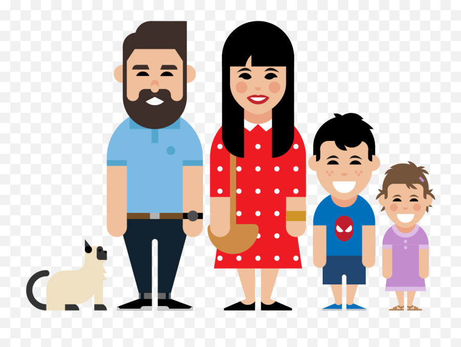 Family Illustration Png - Family Illustration Png Emoji,Transparent Male Male Familt Emoji