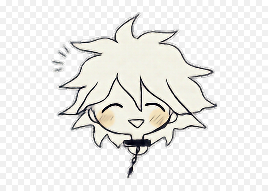 Danganronpa Nagito Komaeda Sticker By Lol Hope - Chibi Nagito Png Emoji,Servant Emoji