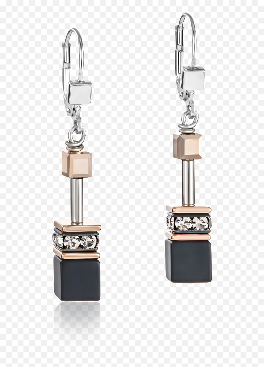 Orange And Black Cube Earrings Jewelry Earrings Cartamzcom - Coeur De Lion Schwarz Ohrringe Emoji,Emoticons Coração Partido No Teclado