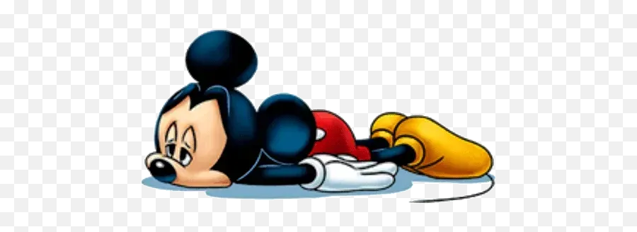 Emotion Whatsapp Stickers - Stickers Cloud Cara De Mickey Mouse Cansado Emoji,Tired Kawaii Emoticon