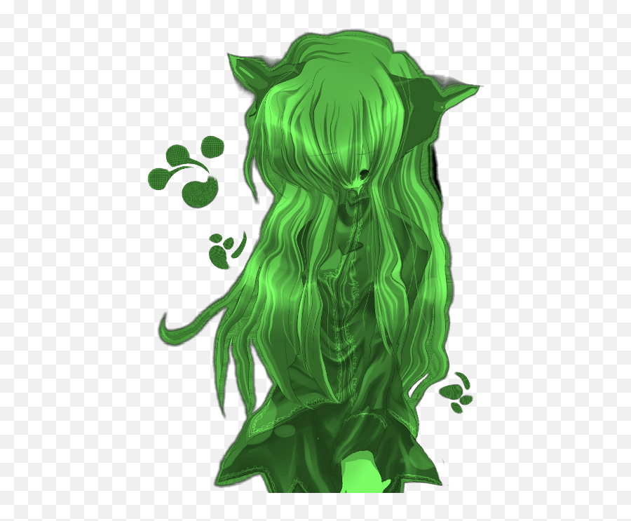 Ayy Lmao Alien Png - Alien Anime Girl Green Emoji,Ayy Lmao Alien Head Text Emoticon
