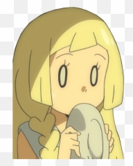 Lillie Plate Reaction - Fictional Character Emoji,Pokemon Emotion Meme