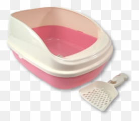 Essential Pink Litter Box With Scoop - Pct Family Ltd Household Supply Emoji,(lsl) Emoticon