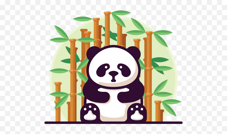 Best Premium Cute Panda Eating Watermelon Illustration - Bamboo And Pand Cross Stitch Pattern Emoji,Cute Japanese Bear Emoji
