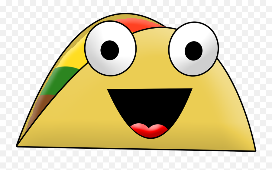 Taco Cartoon Silly Food Mexican - Taco Logo Cartoon Transparent Emoji,Mexican Emoticon