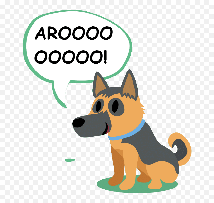 Why Do Gsds - Language Emoji,German Shepherd Dog Barking Emoticon