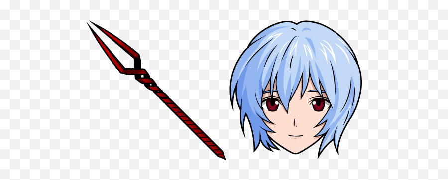 Neon Genesis Evangelion Rei Ayanami And - Evangelion Custom Cursor Emoji,Anime Facial Expressions Emotion