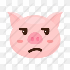 Suspicious - Free Animals Icons Emoji,Apple Pig Emoji