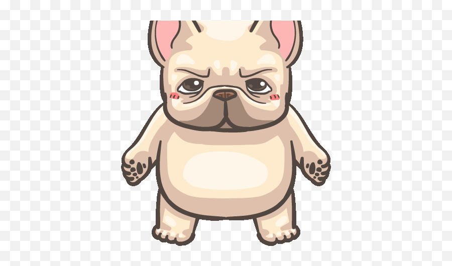 French Bulldog Pigu - Gif De Bulldog Frances Emoji,Bulldog Emoticons