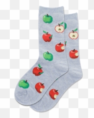 Hotsox Kidsu0027 Red And Green Apples Crew Socks U2013 Loops U0026 Wales Emoji,Sox Emoji