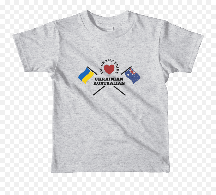 Ukrainian Australian Kids T - Shirt Emoji,Ukraine Flag Heart Emoji