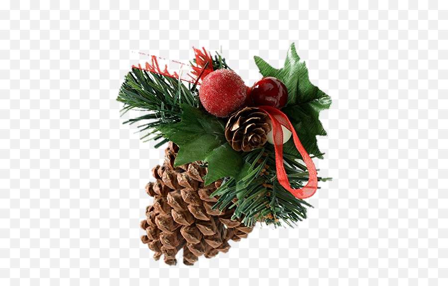 Pine Cone Decorated Sticker - Pine Cones Decoration Christmas Png Emoji,Pine Cone Emoji