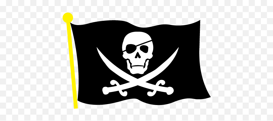 Clip Art Pirate Flag Dromfhd Top 2 - Pirate Ship Flag Clipart Emoji,Pirate Flag Emoji