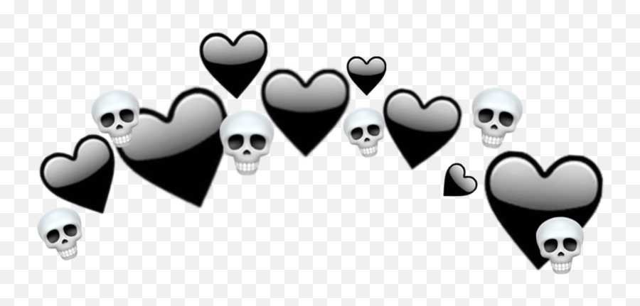 Emojicrown Emoji Crown Black Crownhearts Crownemoji - Free Girly,Transparent Black Emojis