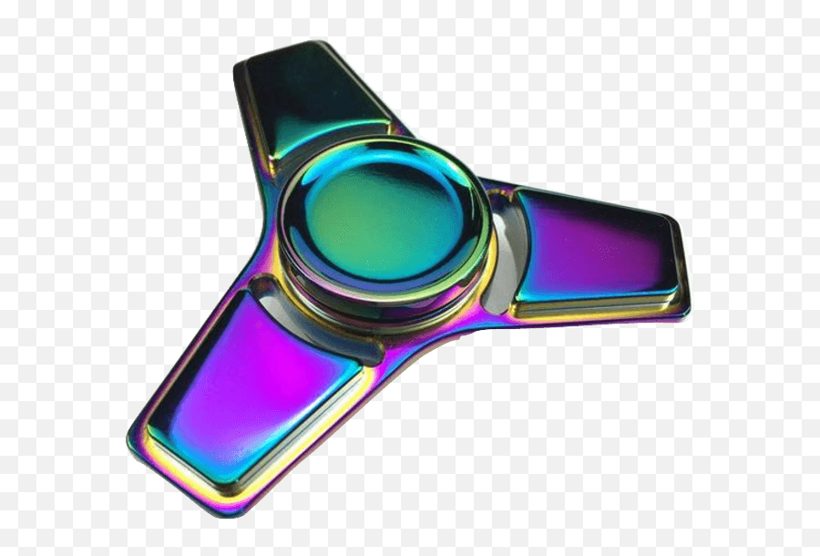 Shiny Fidget Spinners - Multicolor Metal Emoji,Fidget Spinner With Emojis