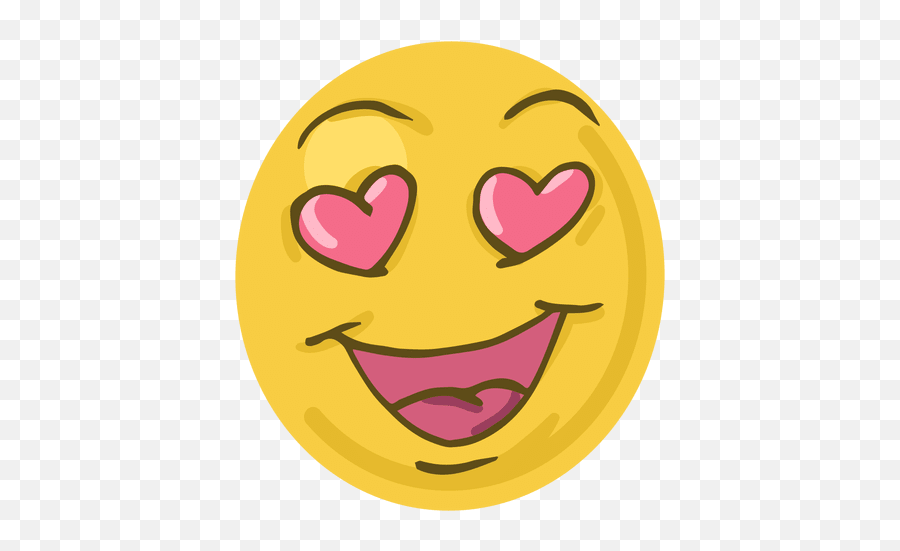 Amor Rosto Emoji - Baixar Pngsvg Transparente Happy,Emoticons Para Facebook Baixar