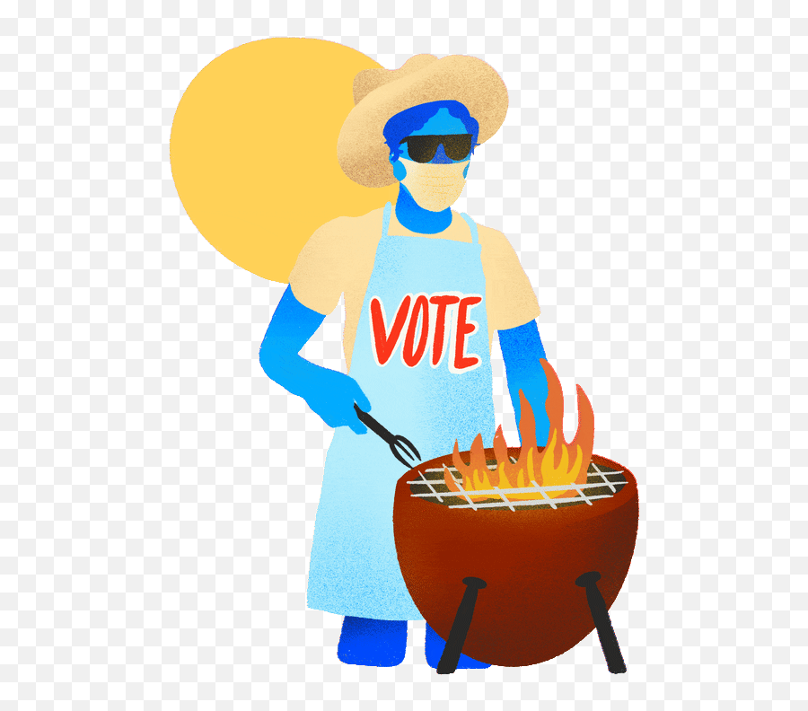 Top I Voted Stickers For Android U0026 Ios Gfycat - Happy Quarantine Labor Day Emoji,Bbq Emoji