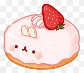 Cute Kawaii Molang Food Sticker By Raven - Molang As A Donut Emoji,Molang Emoji