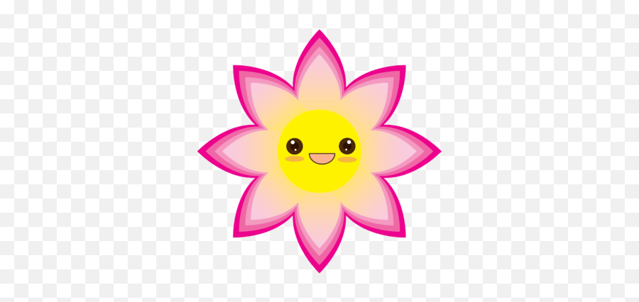 Kawaii Flower Illustration - 044 Graphic By Vector Graphics Emoji,Gnome Child Emoji