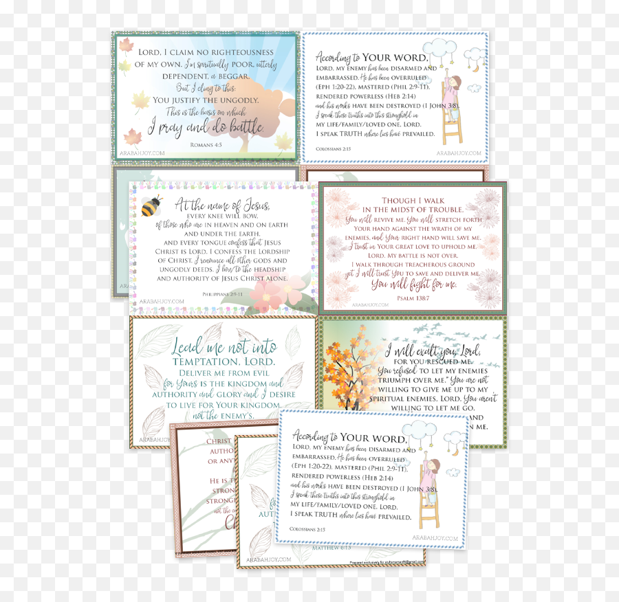 War Room Prayer Scriptures - Document Emoji,Healing Damaged Emotions Prayer Cards