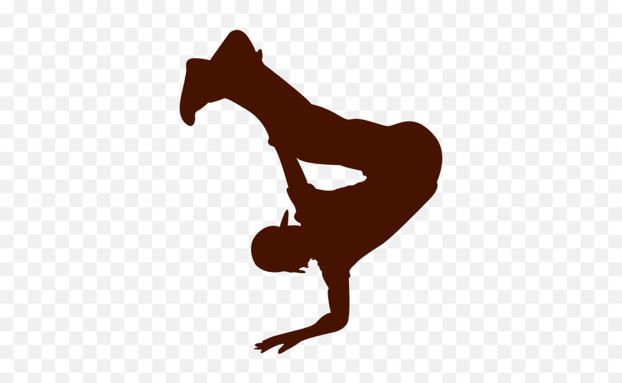 Male Dancer Break Dance Silhouette 5 - Leap Dancer Silhouette Hip Hop Emoji,Breakdance Emoticon
