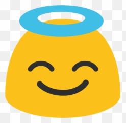 Smiling Face With Halo Id 7202 Emojicouk - Android Angel Emoji Png,Angel Emoji