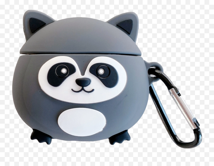 Cute Round Racoon Premium Airpods Case - Airpod Pro Racoon Case Emoji,Lion King Emojis Shocked
