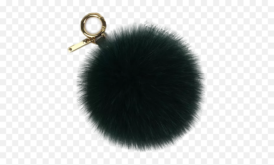 Furry Fox Fur Ball Keychain Pom Pom - Solid Emoji,Emotions Pom Pom Balls