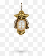 Pearl Of Wisdom Owl Pendant - Solid Emoji,Seiko Heart Emoticon