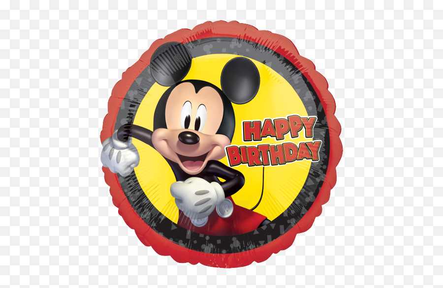 Foilmylar U2013 Balloonerycom - Happy Birthday Mickey Mouse Cake Topper Printable Emoji,Mickey Mouse Birthday Emoticon