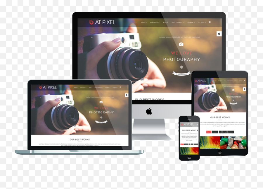 At Pixel U2013 Free Photography Joomla Template - Age Themes Joomla Templates Gallery Free Emoji,Pixel Emotions