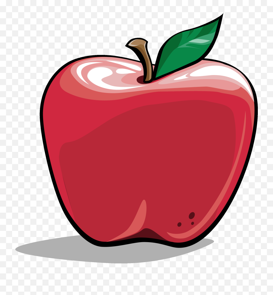 Cartoon Images Of Apple - Physical Property Emoji,Apple With Worm Emoticon