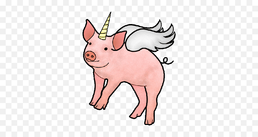 Pig Bad Romance Funny Things Guilty Pig - Flying Pigs And Unicorns Emoji,Flying Pig Emoji
