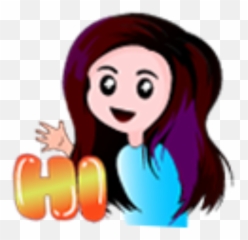 Girl Hi Emoji 2021,Hello Emoticon Transparent